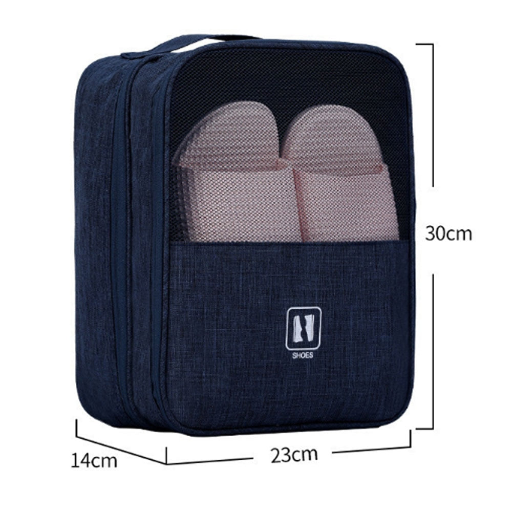 3 Layers Travel Shoe Bag Portable Organizer Storage Pack Bag