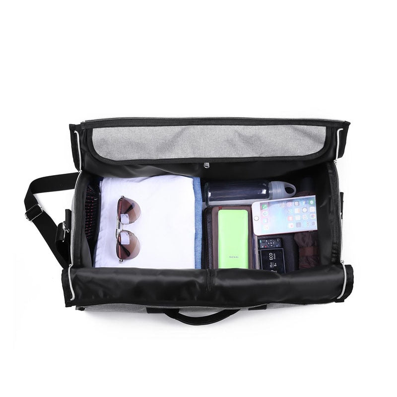 Garment/Duffel Bag business travel shoulder bag 2-in-1 multi-function