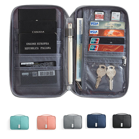 Waterproof Travel Cable Bag Portable Passport Holder Organizer/ Credit Card holder