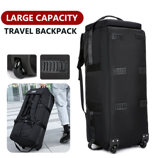 Large Capacity Foldable Wheeled Travel Bag