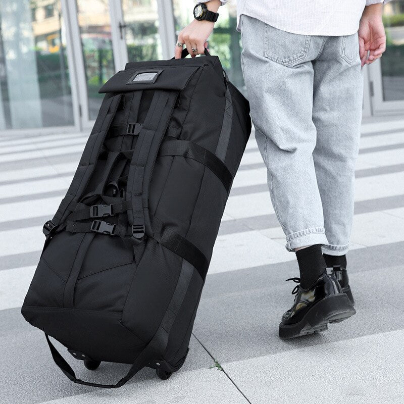 Large Capacity Foldable Wheeled Travel Bag