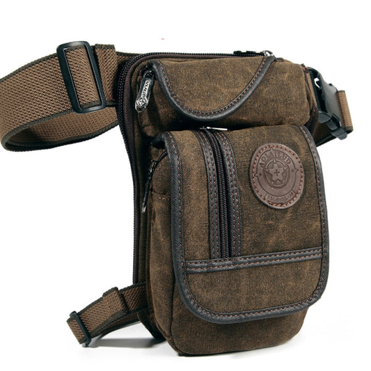 High Quality Canvas Drop Leg Bag Motorcycle/ Multi-purpose Messenger Bag with Belt