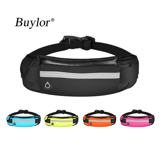 Sports Waist Belt Pouch Running Belt Waterproof Fanny Pack Wallet Portable Phone Holder Gym