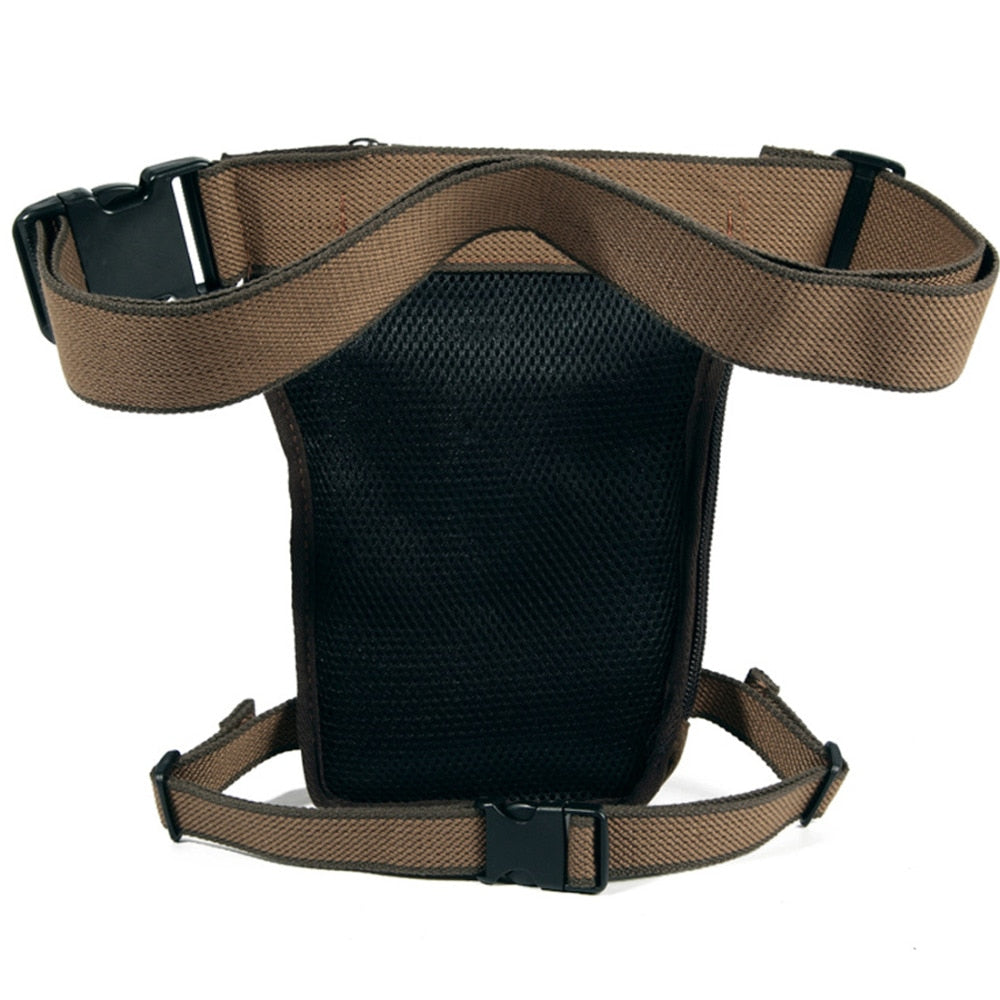 High Quality Canvas Drop Leg Bag Motorcycle/ Multi-purpose Messenger Bag with Belt