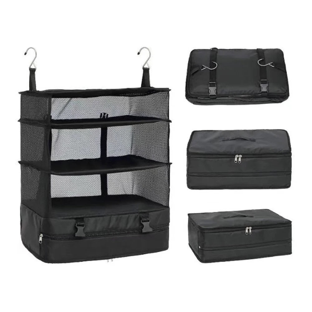 Clothing Storage Hanging Bag Multifunctional Household Travel Clothes Drawer Foldable Wardrobe Organiser Layered Separate Bag